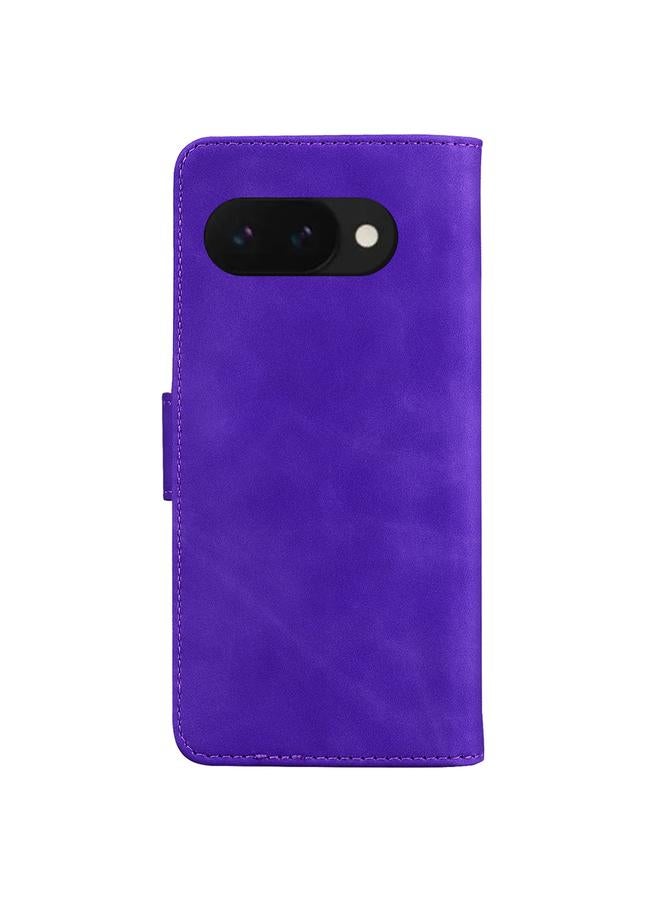 S-TOP Case For Google Pixel 9a Skin Feel Pure Color Flip Leather Phone Case - Image 3