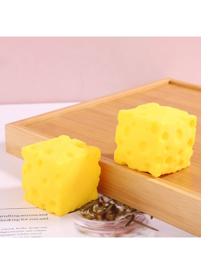2026 Upgraded Yellow Big Cheese Squishy, Squeeze Cheeses, Rebounding Jumbo Squishy-Cheeses, Soft Novelty Toy, for Adults, Yellow Cute Party Favors (1Pc） - Image 1