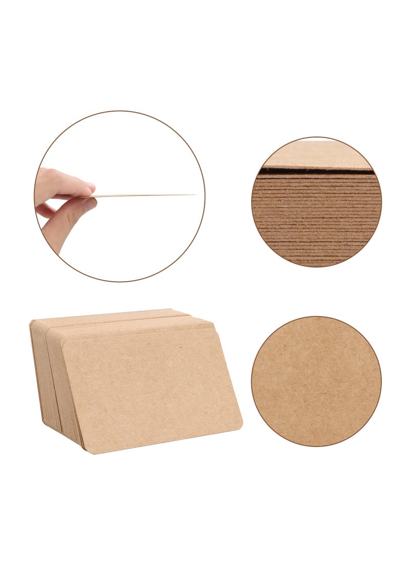 Winner Mini Note Cards, 3.5'x2.1', 200 Pack, Blank, Kraft Paper - Image 3