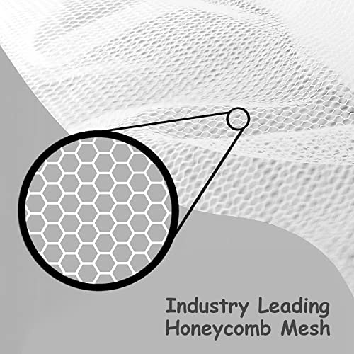 Amazinghind Mosquito Net for Baby Cradle Swing/Mosquito Net for Baby Jhula with Side Zip Opening (0-3 yrs) Pink (White Net - Pink Border) - Image 5