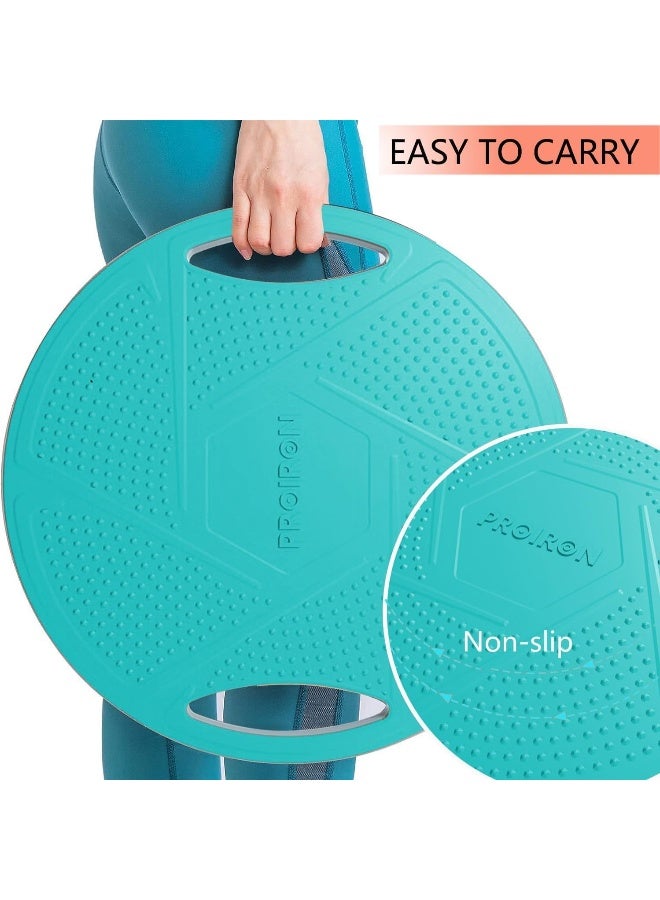 PROIRON Balance Board, Round Balance Trainer Board Wobble Board Exercise Balance Stability Trainer Portable Core Training Board with 360 Rotation for Stability Training, Full Body Exercises - Image 3