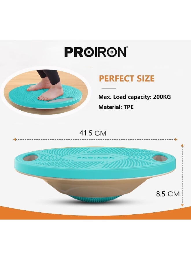 PROIRON Balance Board, Round Balance Trainer Board Wobble Board Exercise Balance Stability Trainer Portable Core Training Board with 360 Rotation for Stability Training, Full Body Exercises - Image 4