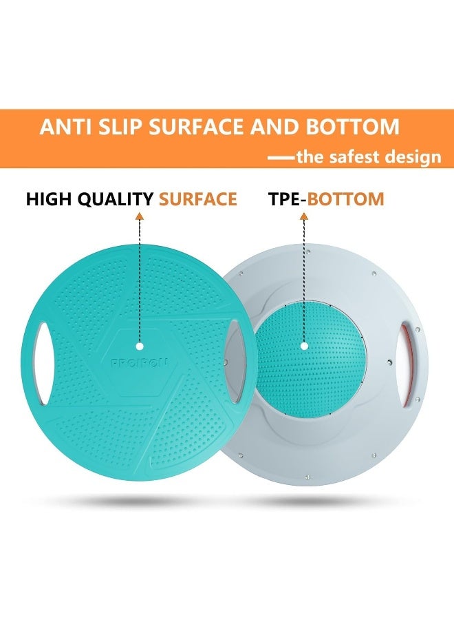 PROIRON Balance Board, Round Balance Trainer Board Wobble Board Exercise Balance Stability Trainer Portable Core Training Board with 360 Rotation for Stability Training, Full Body Exercises - Image 2