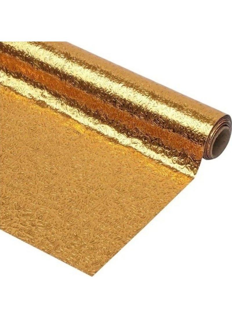 2N7 - 10 Meters Self Adhesive Erasable Kitchen Countertop Sticker Foil Gold Color - Image 1