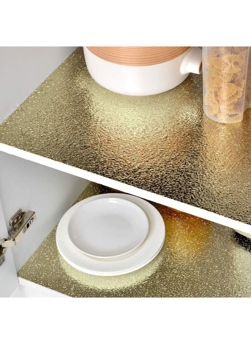 2N7 - 10 Meters Self Adhesive Erasable Kitchen Countertop Sticker Foil Gold Color - Image 1