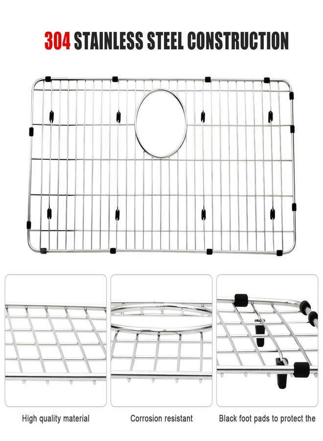 IHOUMEX LKOBG2915SS Kitchen Sink Grate 27-1/2" x 13-1/2" x 1-1/4" Stainless Steel Sink Protector - Image 3
