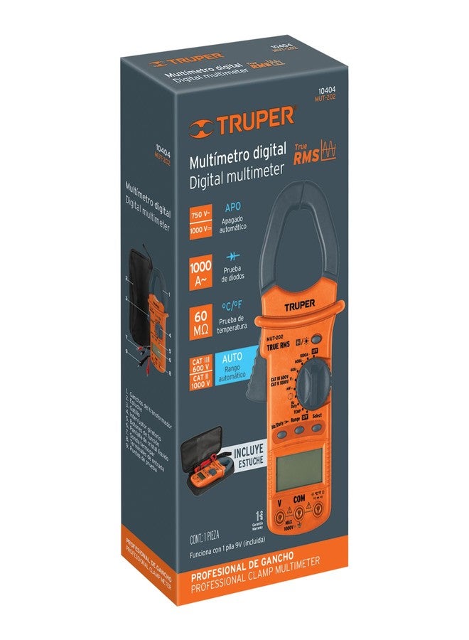تروبر Truper 10404 / MUT-202 - مقياس متعدد صناعي بمشبك - Image 5