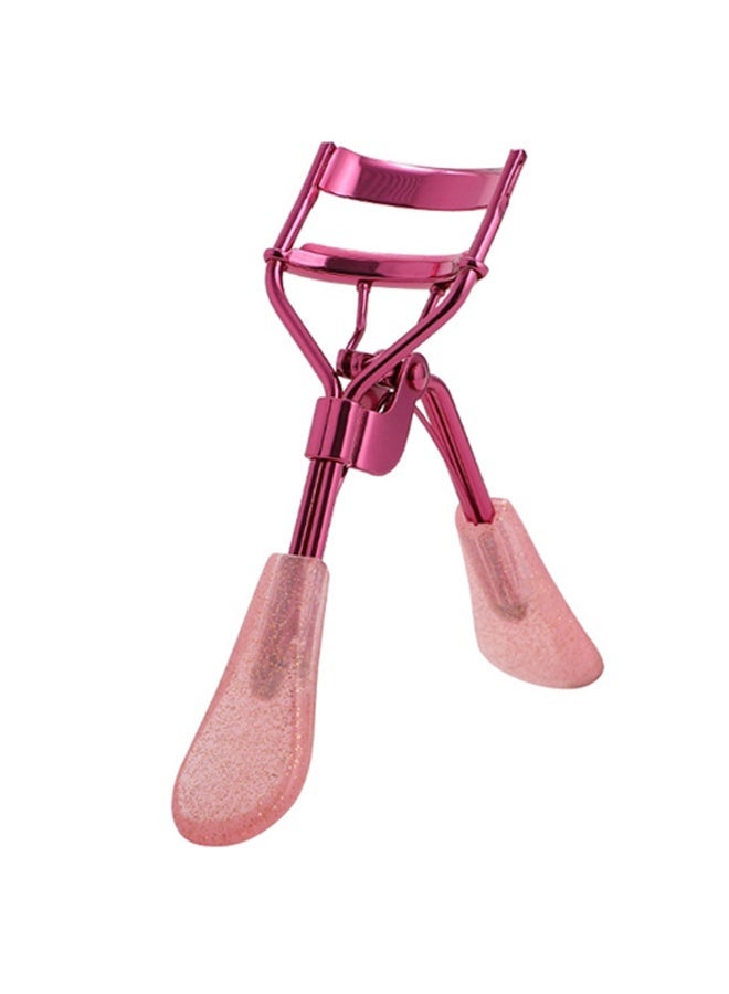 1 Pc False Eyelash Tool with Electroplated Rose Red Ice Powder Glitter Handle, Professional Eyelash Application Beauty Tool - Image 1