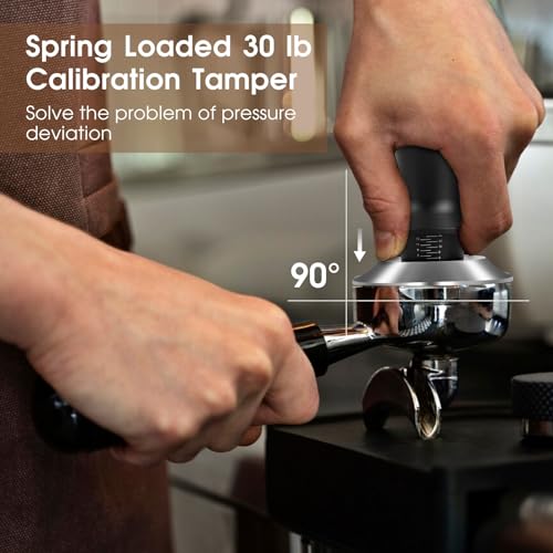 Reoszeank 51mm Espresso Accessories Kit, Spring Loaded Calibrated Tamper, WDT Tool and Dosing Funnel Set Fits Delonghi 51 mm Espresso Coffee Machines and Portafilter - Image 2