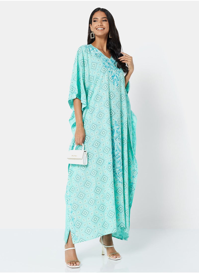 ARABIAN CLOSET EMBROIDERED KAFTAN  - Image 3
