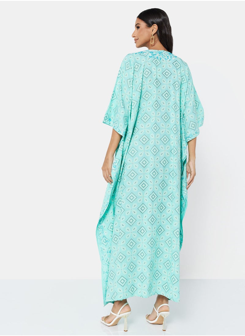 ARABIAN CLOSET EMBROIDERED KAFTAN  - Image 2