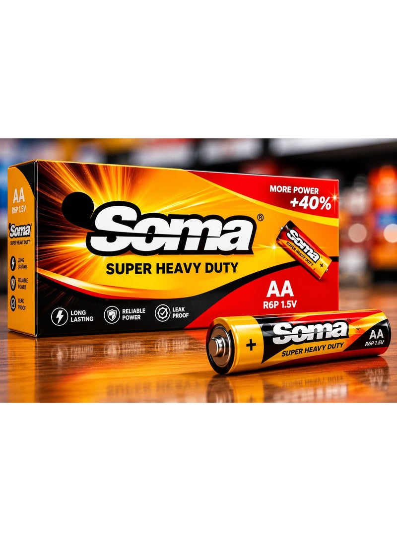 Soma Super Heavy Duty AA 1.5V Batteries – More Power, Longer Life - Image 2