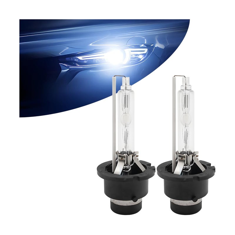 Mandark 2PCS Car D2S HID Bulbs, 6000K Cool White Xenon Headlight Replacement Lights, 35W 12V Super Bright Waterproof Automotive High Low Beam Lamps, Universal for SUV, Truck, RV - Image 1