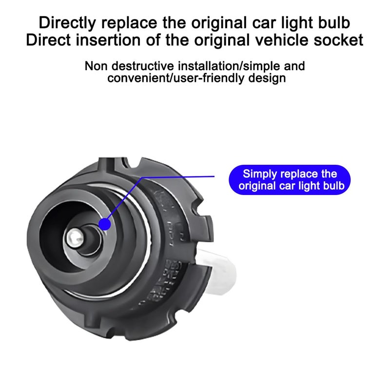 Mandark 2PCS Car D2S HID Bulbs, 6000K Cool White Xenon Headlight Replacement Lights, 35W 12V Super Bright Waterproof Automotive High Low Beam Lamps, Universal for SUV, Truck, RV - Image 3
