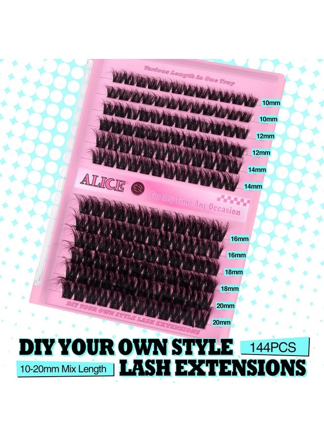 Alice كتل رموش فلوفي فوليوم لتطبيق الرموش الصناعية 1020 مم 144 قطعة رموش فردية رقيقة لتطبيق الرموش في المنزل بواسطة أليس - Image 3