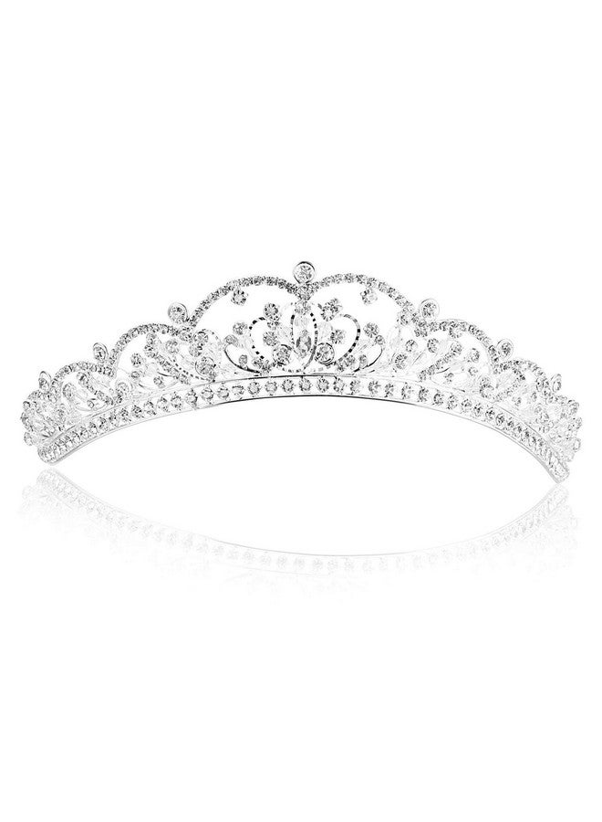 سامكي تاج الزفاف المصنوع من أحجار الراين والكريستال وإكسسوارات شعر العروس - Image 1