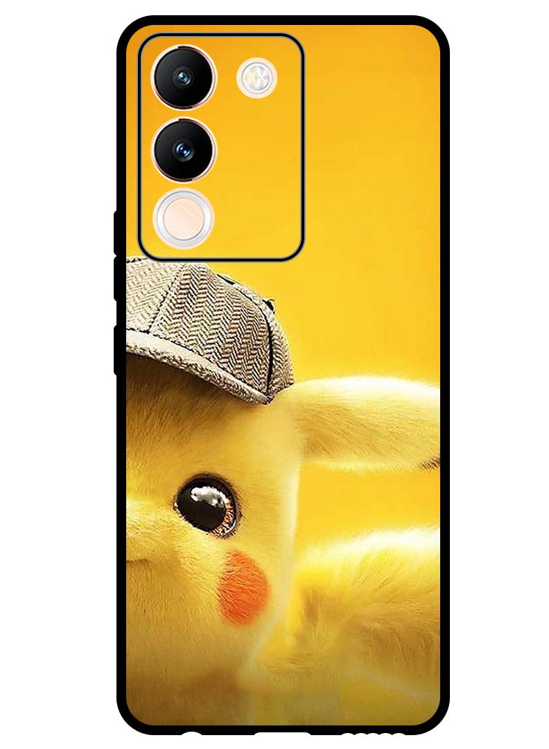 Theodor Protective Case Anti Scratch Shock Proof Bumper Cover For Vivo V29e Yellow - Image 1