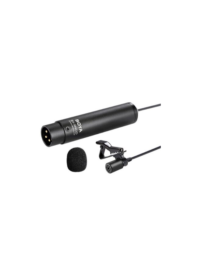 BOYA BY-M4OD Professional Omni-Directional Lavalier Microphone With XLR Plug - Black  - Image 1