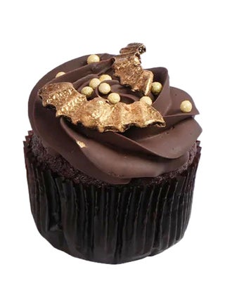 Spooky Black Bat Cupcake