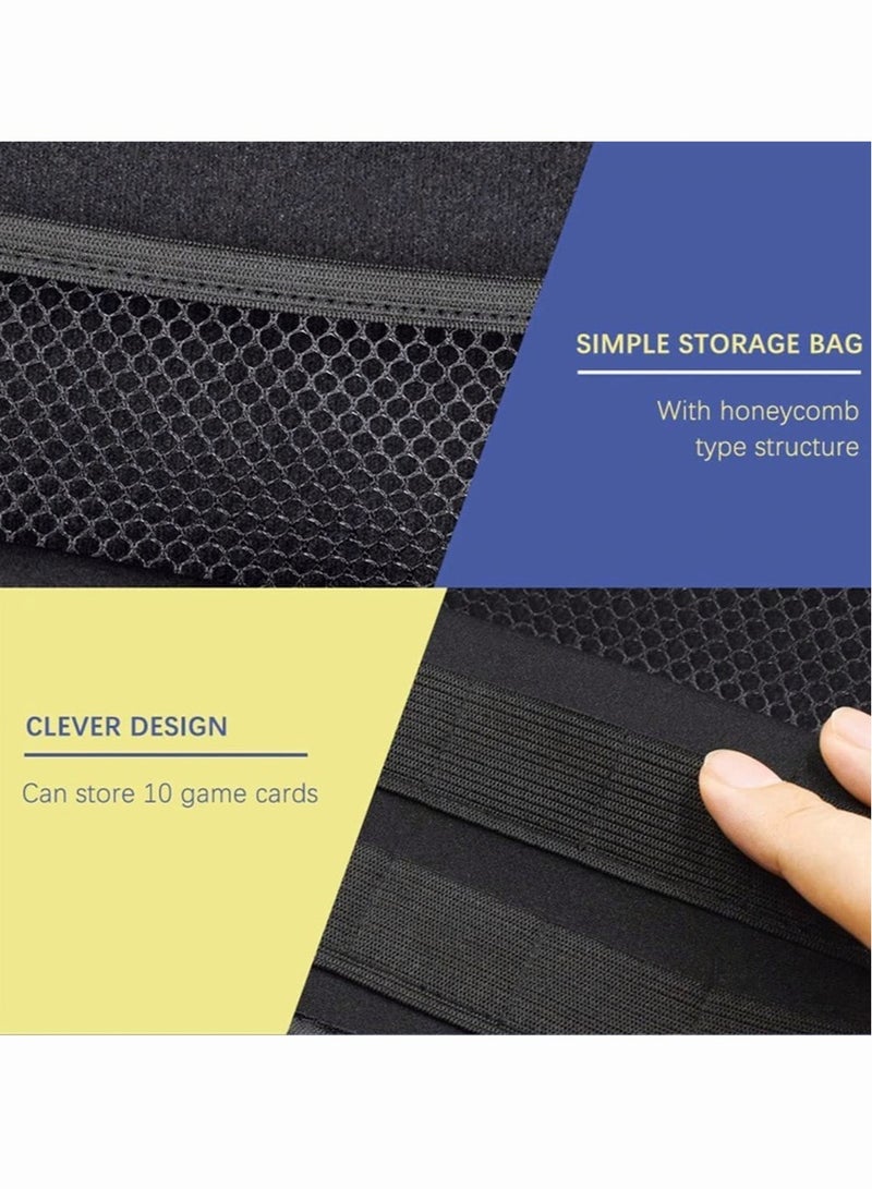 Zippered Storage Bag for Nintendo Switch, Protective Portable Switch Carry Case with 10 Game Card Slots, Portable Travel Carry Cover for Switch White  - Image 3