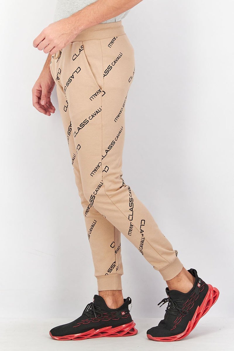 Cavalli Class Men Regular Fit Allover Print Sweatpants, Multicolor - Image 2
