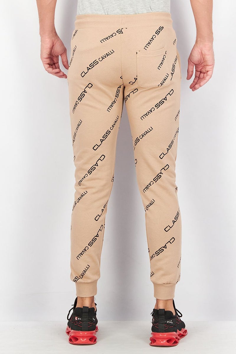 Cavalli Class Men Regular Fit Allover Print Sweatpants, Multicolor - Image 4