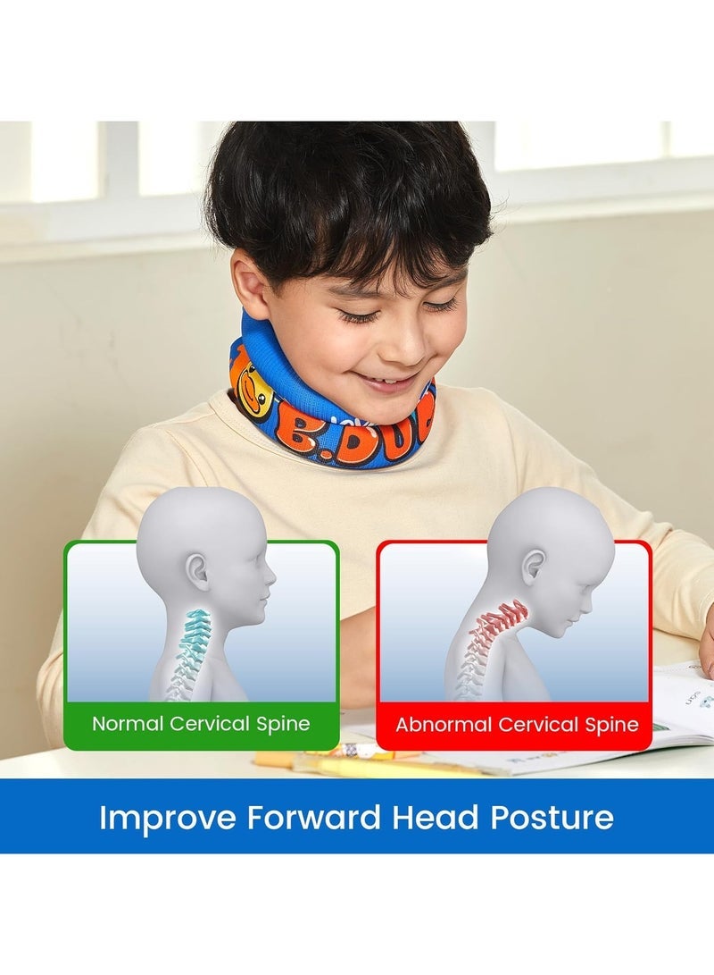 general Soft Neck Brace for Posture Correction Prevent Head Forward for Kids Teens Boys Girls - Foam Cervical Collar Spinal Support to Improve Slouch Prevent Humpback Pain Relief - Image 3