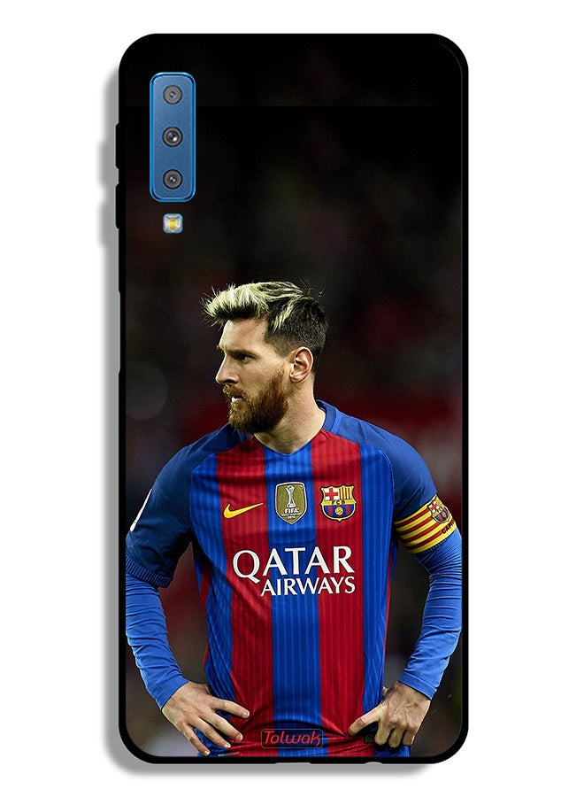 Tolwak Samsung Galaxy A7 (2018) Protective Case Cover Messi Barcelona - Image 1