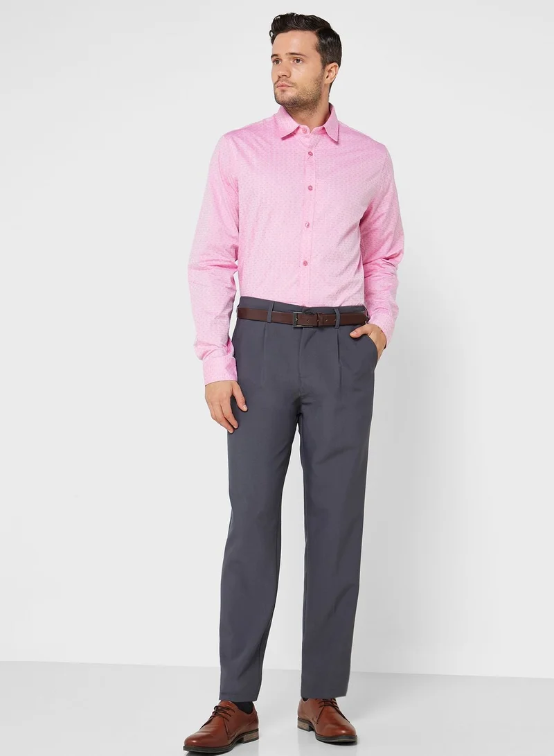 Robert Wood Dobby Full Sleeve Formal Shirt