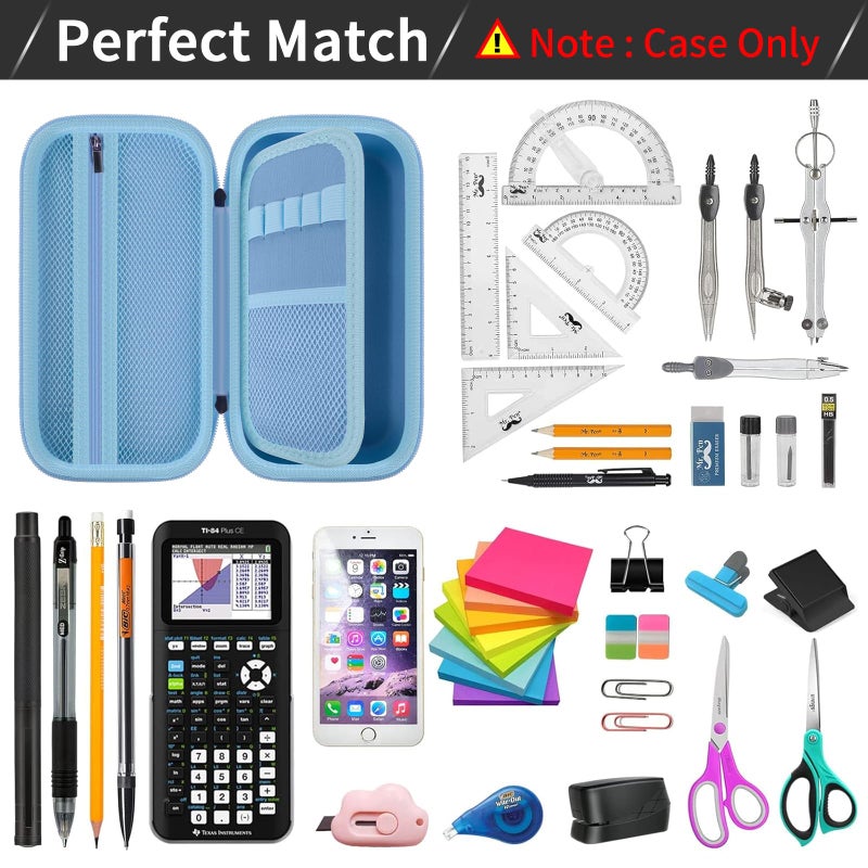 ANKHOH Pencil Case Pen Pouch Bag, Large Capacity Pencils Organizer Holder Office College Stationery Pen Marker Storage Supplies for adults, NOT INTENDED FOR USE BY CHILDREN 12 AND UNDER(Blue) - Image 2