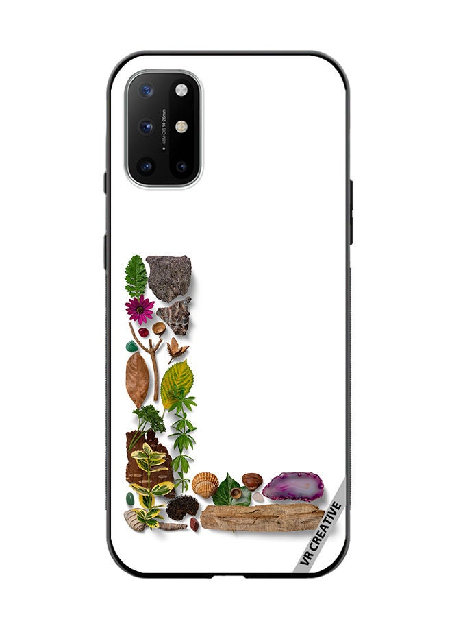 Protective Case Cover For OnePlus 8T Alphabet L Design Multicolour