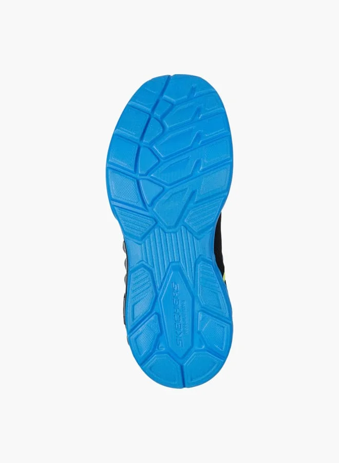 SKECHERS Boys' Printed Light-Up Sports Shoes with Hook and Loop Closure - LIGHT STORM 3