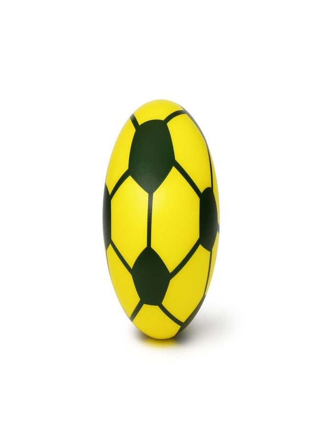 INDIAN FUN ZONE Mini Soft Football Style Ball for Kids | Small Size Indoor & Outdoor Play | Lightweight for Stress Relief & Fun (Yellow & Black, Pack of 3) Random Colours - Image 2