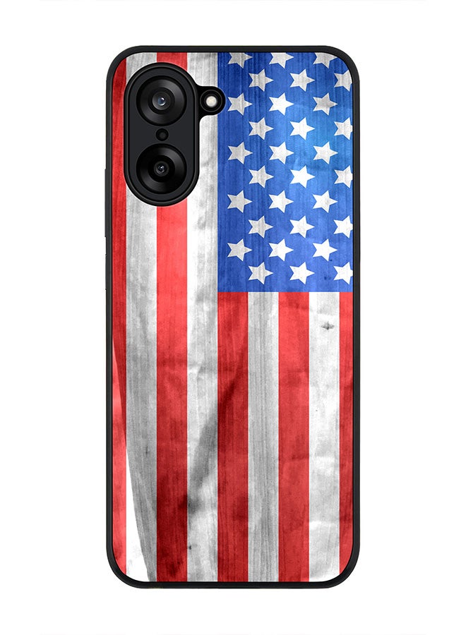 Stylizedd For OnePlus Nord CE5 / Ace 5 Racing Case,Slim fit Camera Protection, Shockproof Thin Phone cover  - USA Grunge Flag