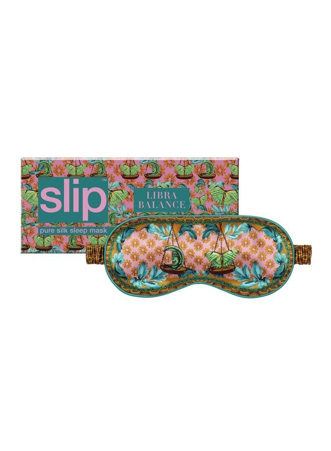 SLIP قناع النوم من الحرير الخالص - قناع عين برج الميزان للنوم - 100% حرير ملبار 22 مومي - قناع نوم مريح مع حزام مرن + حشوة حرير خالص + بطانة داخلية - Image 1
