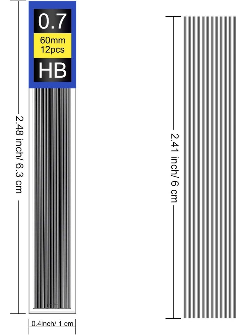 Morepack 840 Pieces Lead Refills,0.7 mm HB,Break Resistant Mechanical Pencil Refills,70 Tubes (840 Pieces) - Image 5