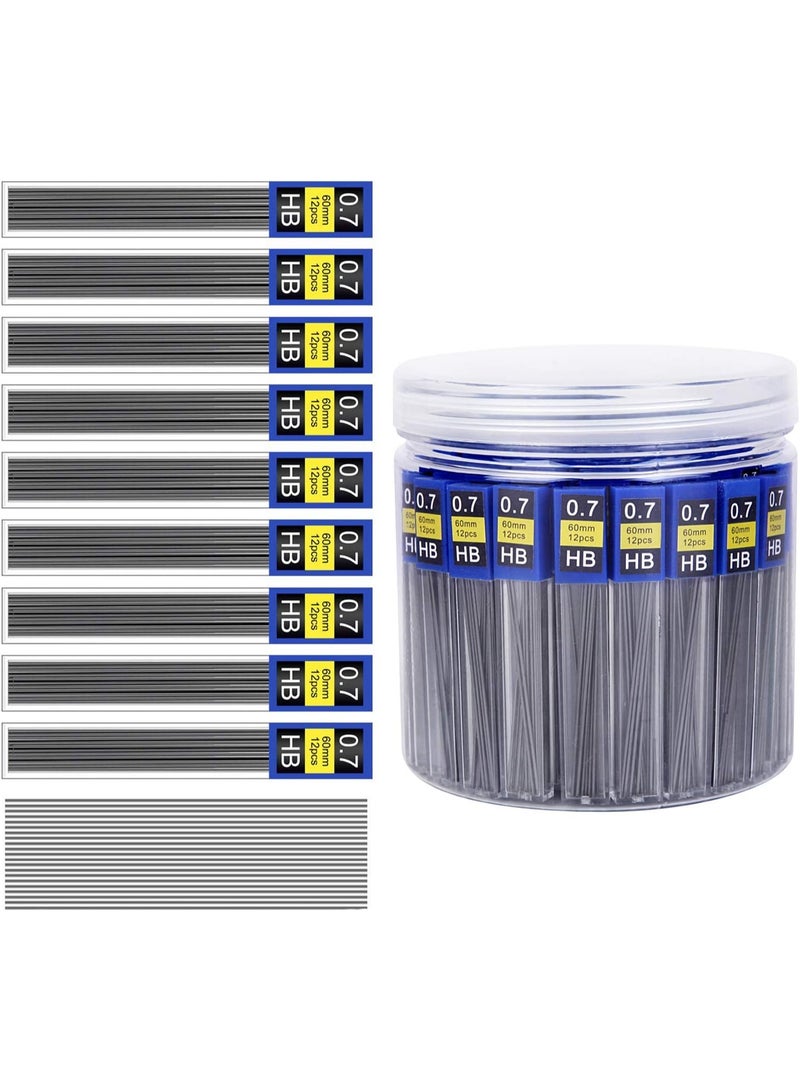 Morepack 840 Pieces Lead Refills,0.7 mm HB,Break Resistant Mechanical Pencil Refills,70 Tubes (840 Pieces) - Image 1