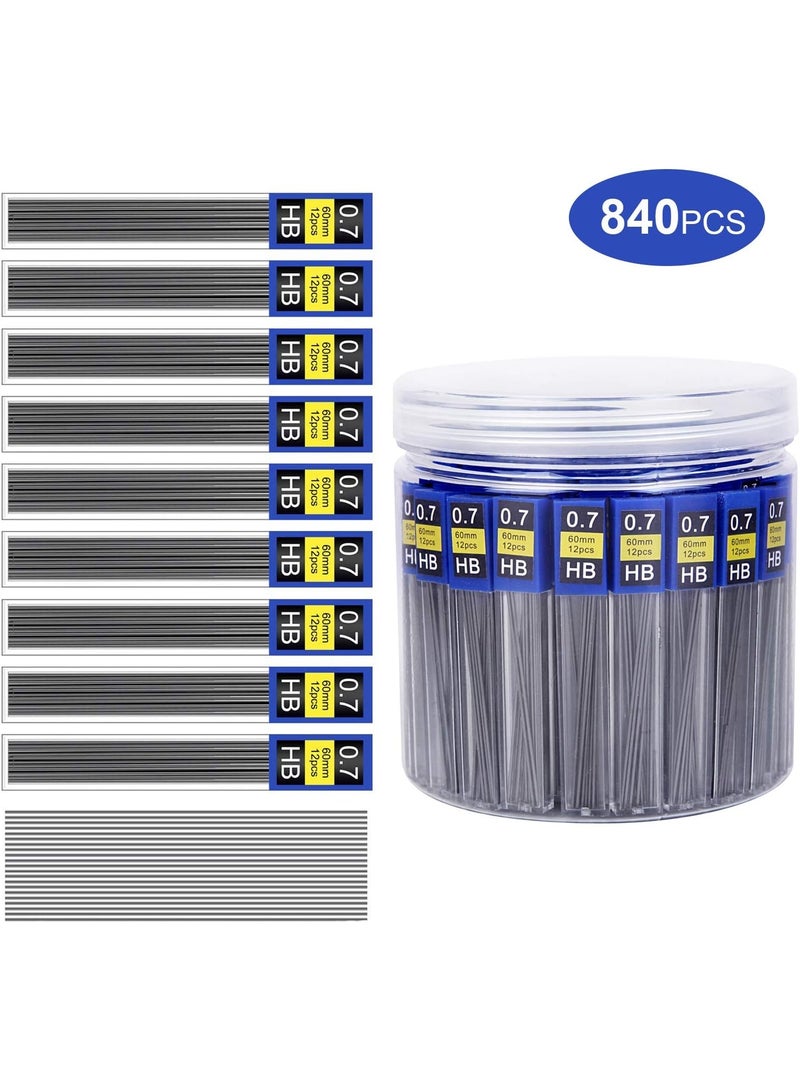 Morepack 840 Pieces Lead Refills,0.7 mm HB,Break Resistant Mechanical Pencil Refills,70 Tubes (840 Pieces) - Image 4