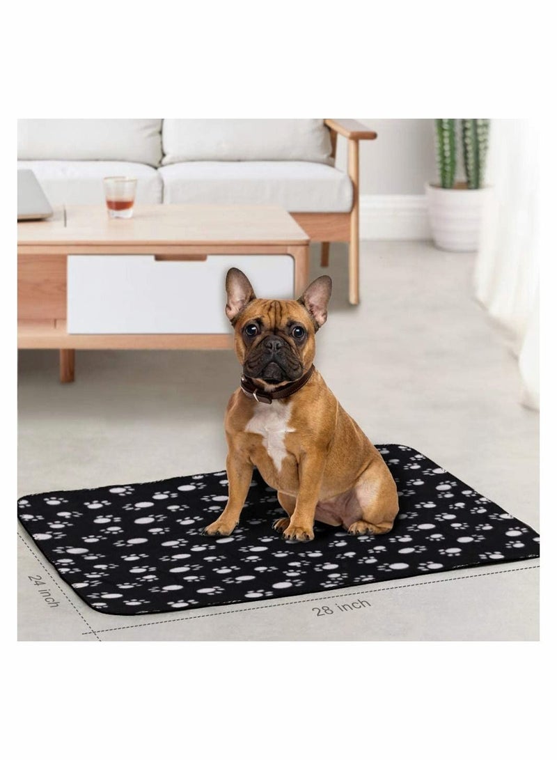 6 Pack Pet Blanket Soft Fleece Dog Cat Blanket, Fluffy Warm Sleep Bed Cover with Bones Print for Kitten Puppy, Kennels, Beds, Car Seats and Crate (multiple colors) - Image 3