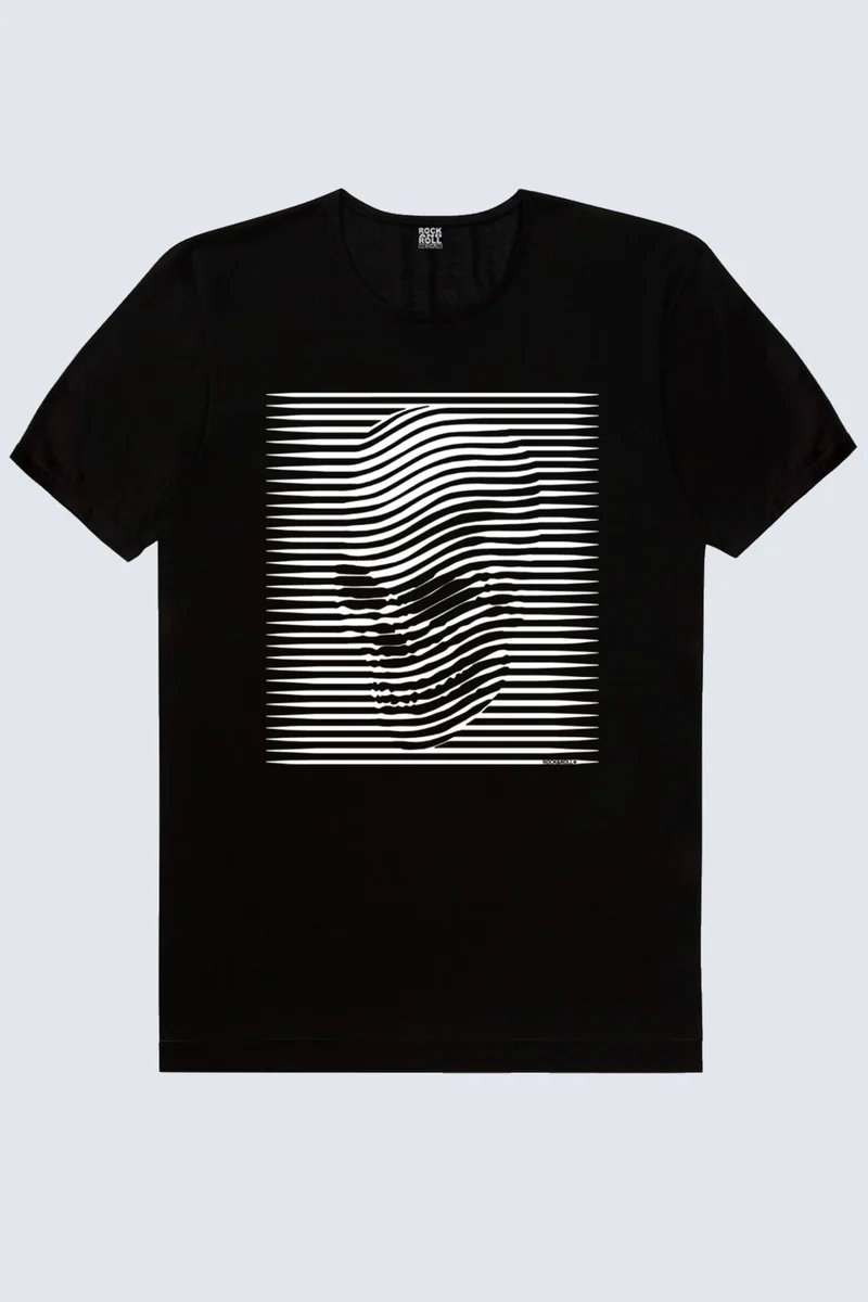 روك اند رول Live Fast, Stripe Head Men's T-Shirt Eco Pack of 2