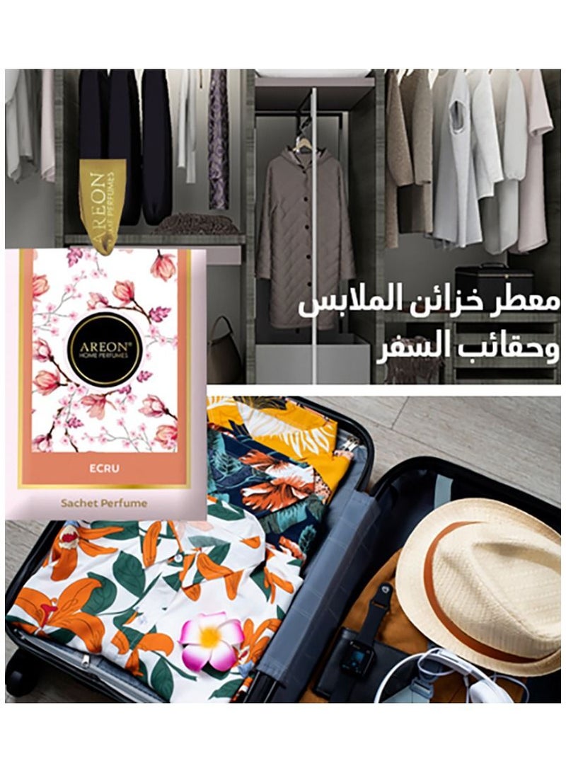 Areon Sachet Perfume For Clothing Drawers and Travel Bags Ecru - Image 2