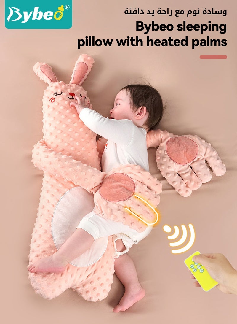 Bybeo Baby Sleep Soothing Doll with Automatic Soothing Palm, Newborn Patting Pillow, Baby Sleep Soother, Baby Sleeping Nursing Pillow with Remote Control, Infant Exhaust Pillow for Startle Prevention, Cute Shape - Image 2