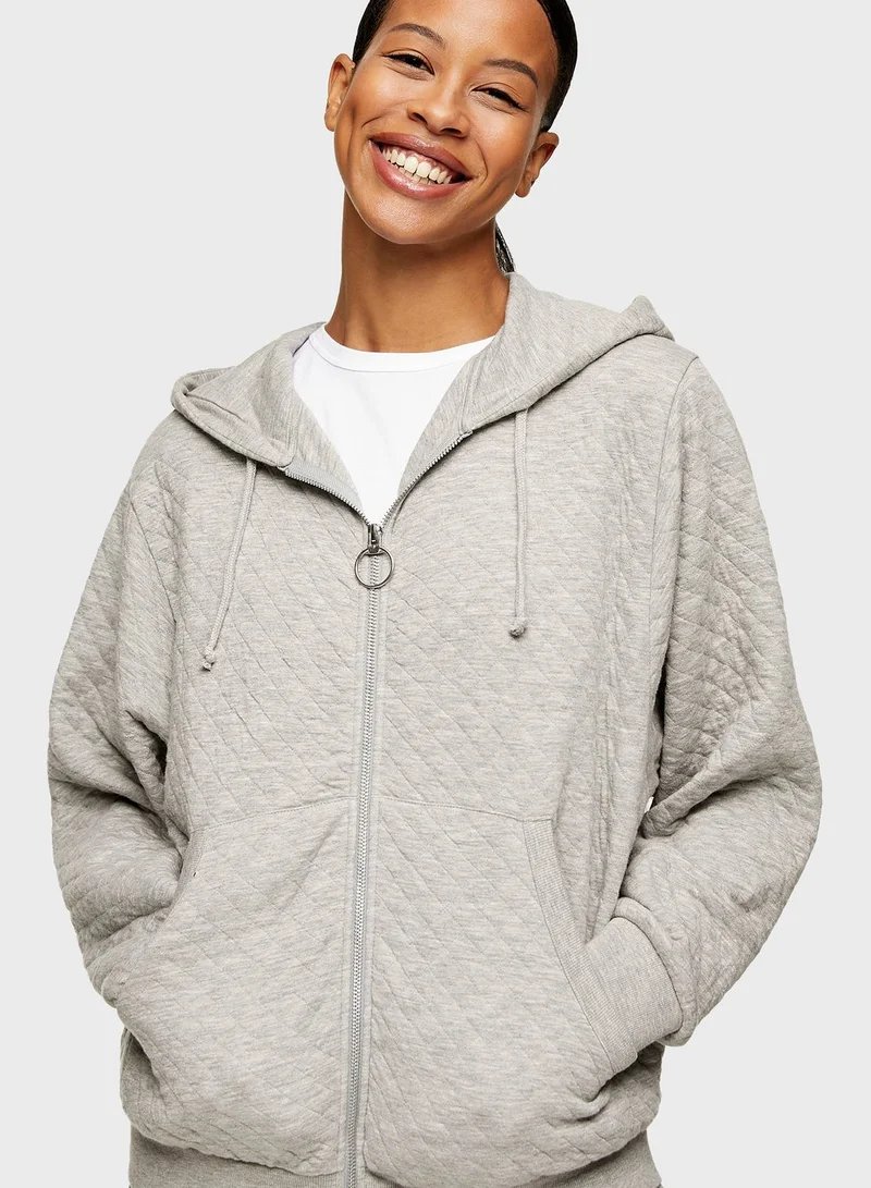 TOPSHOP Zip-up hoodie