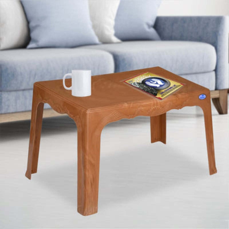NILKAMAL Nilkamal Magnum Contemporary Center Coffee TableTea TableTeapoy for HomeLiving RoomOffice Outdoor Pear Wood - Image 1