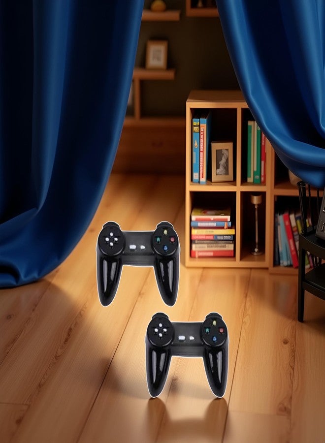 Qintreesify Black Dollhouse Model Gamepad Model Gamepad Dollhouse Wireless Game Controller Decoration 1:12 Decor Accessories - Image 4