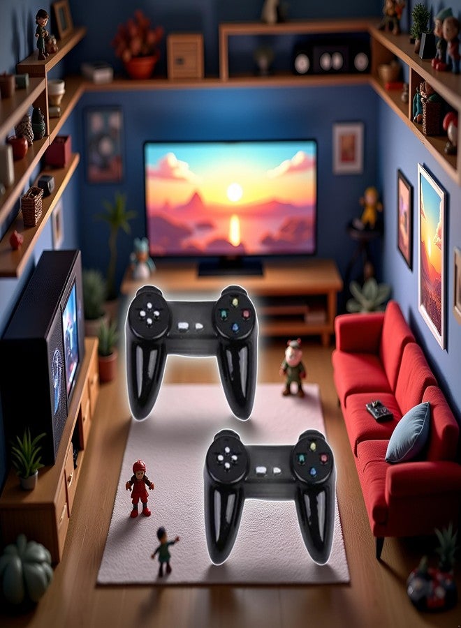 Qintreesify Black Dollhouse Model Gamepad Model Gamepad Dollhouse Wireless Game Controller Decoration 1:12 Decor Accessories - Image 5