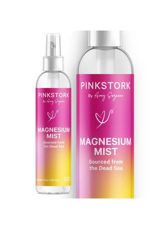 Pink Stork Pink Stork Magnesium Spray Mist - for Calm, Stress, and Sleep, Seasickness Support, Pregnancy Must Haves, 200 mg per 6 Sprays, Pure Magnesium Chloride Body Spray, 4 oz, Unscented - Image 1