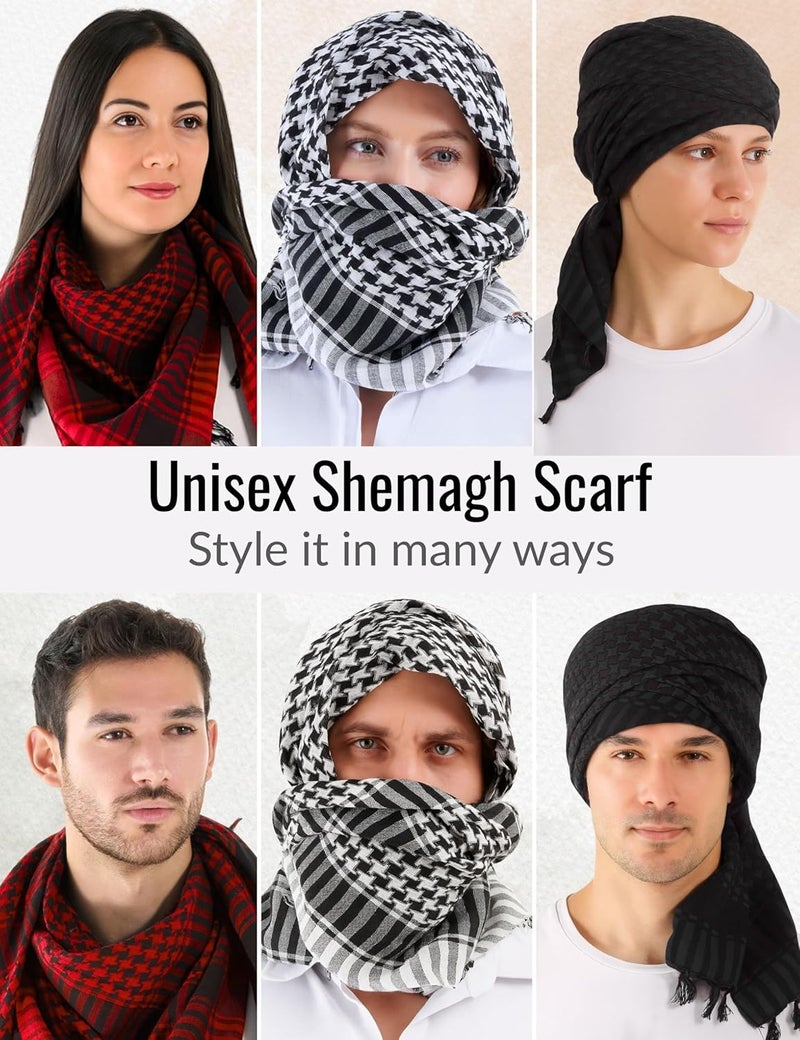LOVARZI Desert Shemagh Scarf - Stylish & Versatile Fashion Scarf for Men & Women of All Ages - Image 2