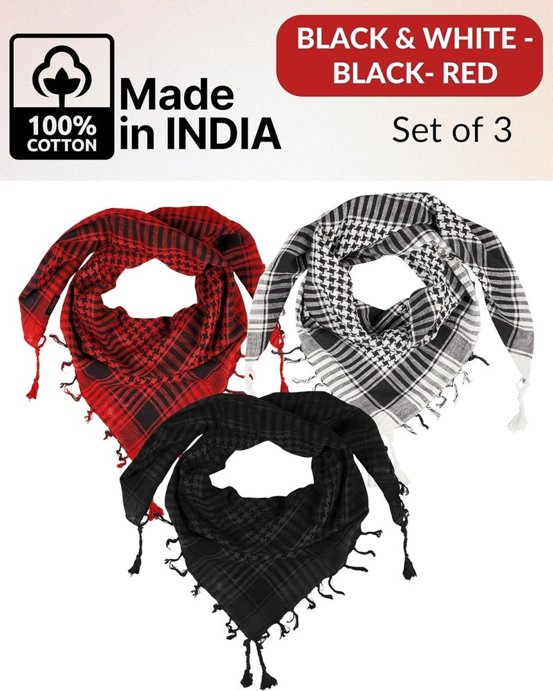 LOVARZI Desert Shemagh Scarf - Stylish & Versatile Fashion Scarf for Men & Women of All Ages - Image 3