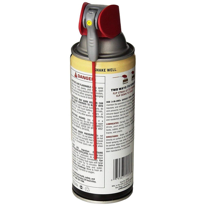 3 in one 3-IN-ONE Professional Garage Door Lubricant Smart Straw Spray, 11 Ounce (3 Pack) - Image 2